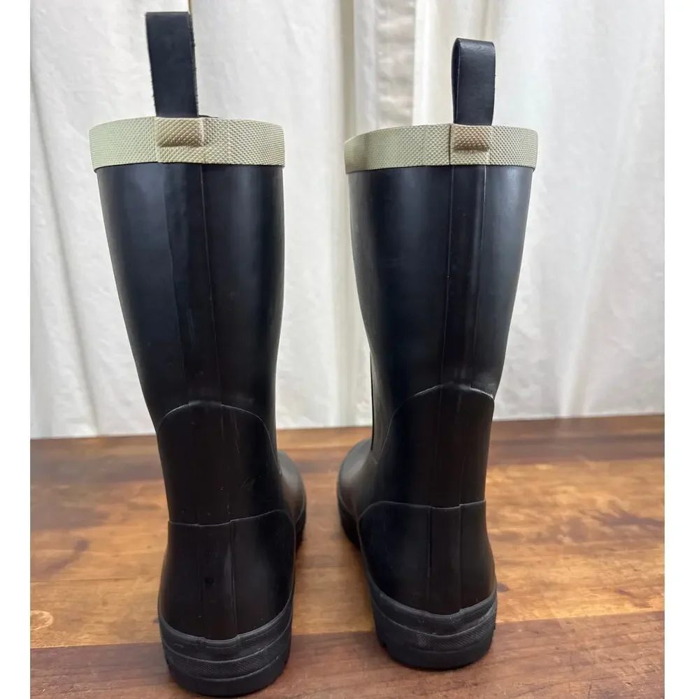 Helly Hansen Midsund 2 Black Pull On Rubber Waterproof Rain Boot Women's Size 10